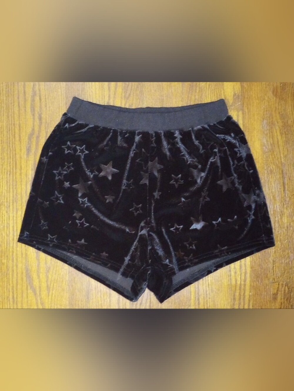 ROMWE Black Casual Elastic Waist Shorts, Size L